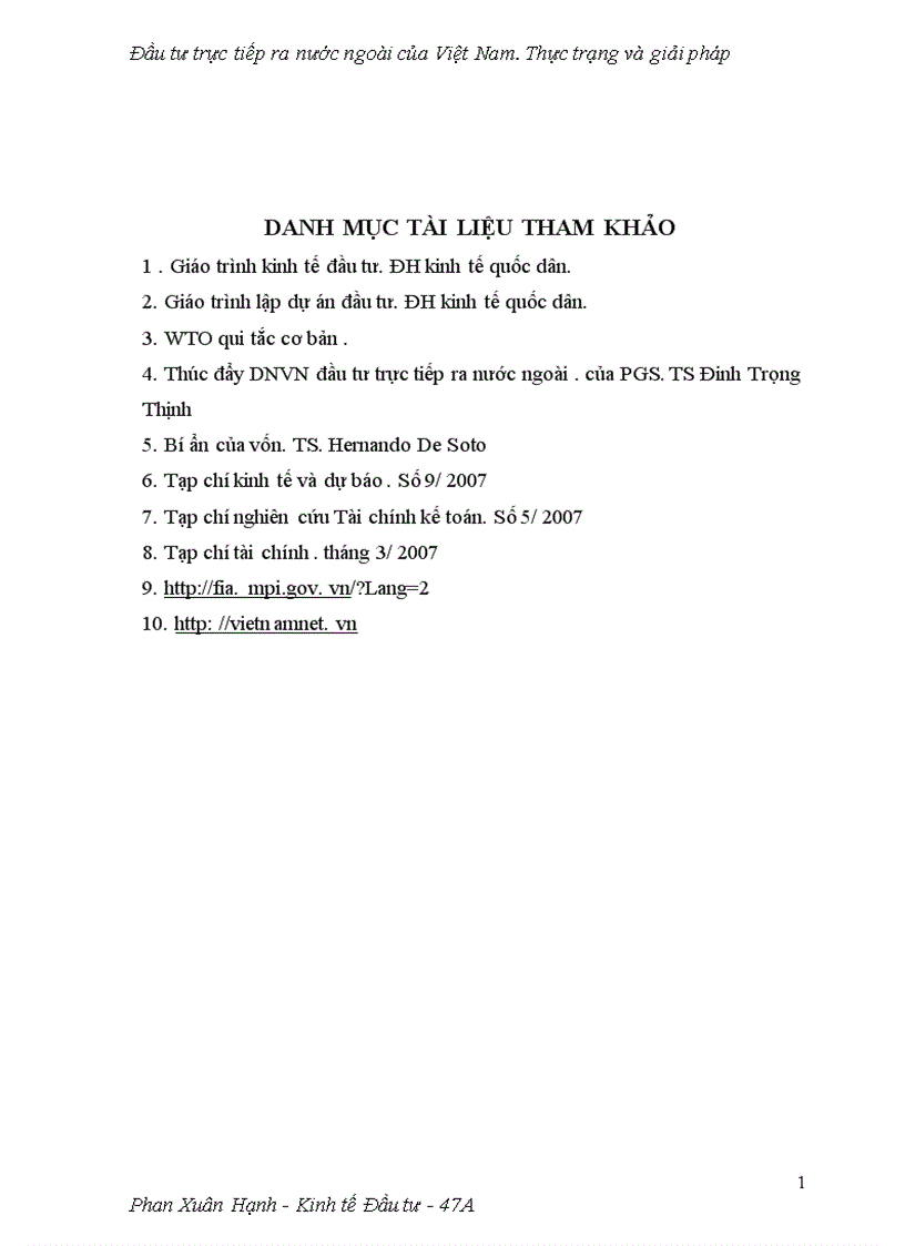 image for page Đầu tư trực tiếp ra nước ngoài của Việt Nam Thực trạng và giải pháp 1