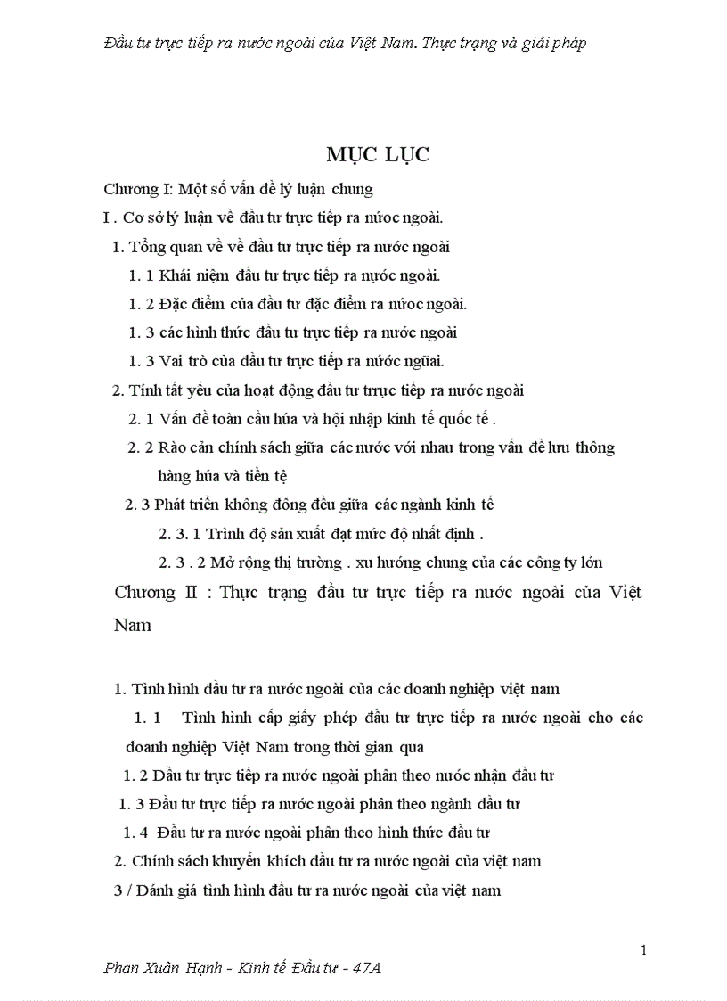 image for page Đầu tư trực tiếp ra nước ngoài của Việt Nam Thực trạng và giải pháp 1