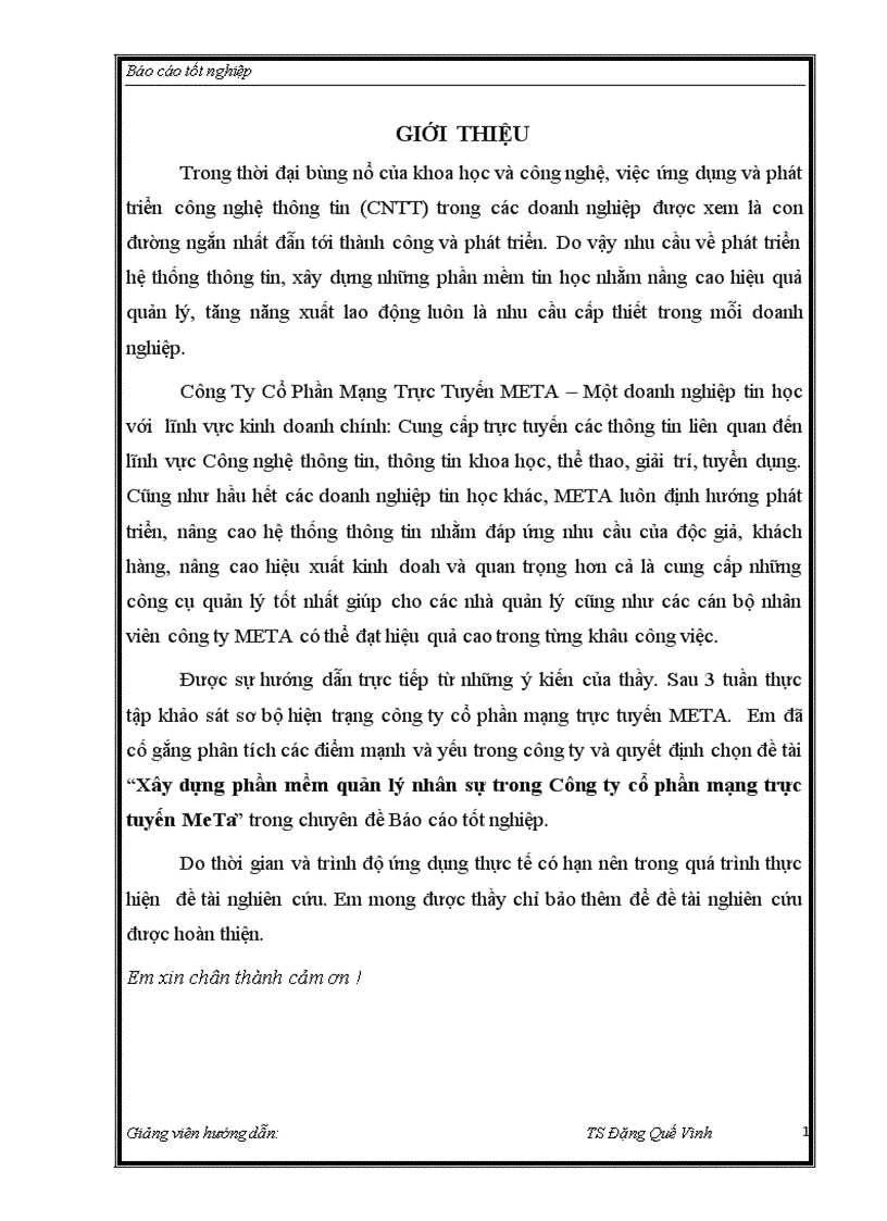 image for page Xây dựng phần mềm quản lý nhân sự trong Công ty cổ phần mạng trực tuyến MeTa