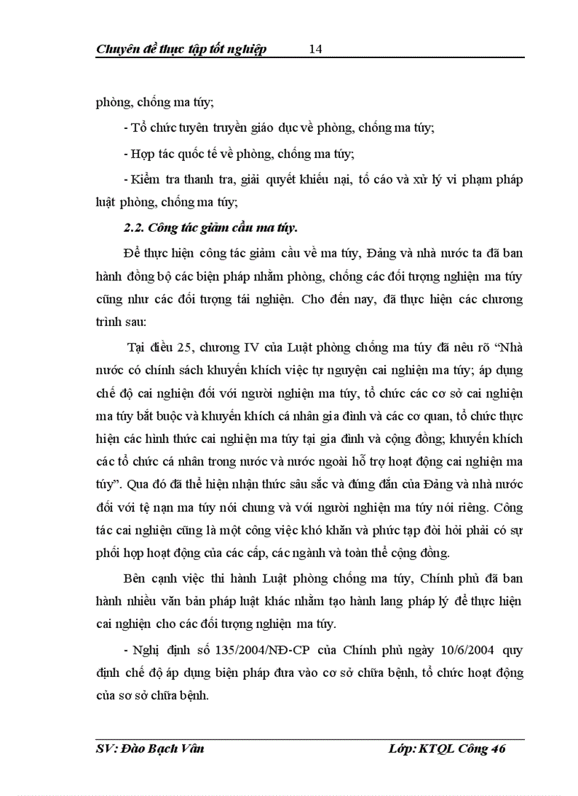 image for page Thực trạng về công tác tổ chức quản lý dạy nghề và tạo việc làm cho người sau cai nghiện tại Thành phố Hồ Chí Minh