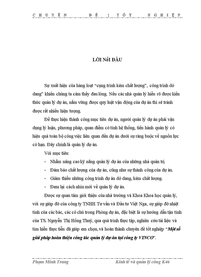 image for page Một số giải pháp hoàn thiện công tác quản lý dự án tại công ty VINCO