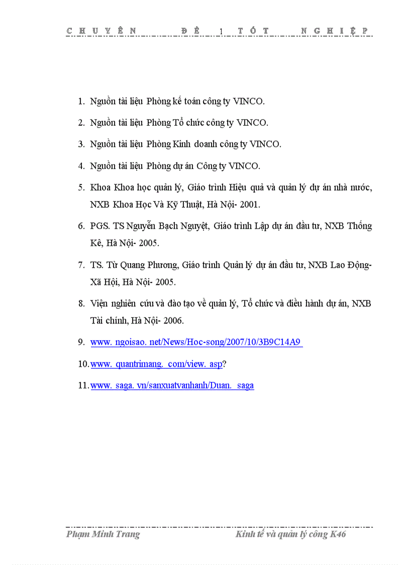 image for page Một số giải pháp hoàn thiện công tác quản lý dự án tại công ty VINCO