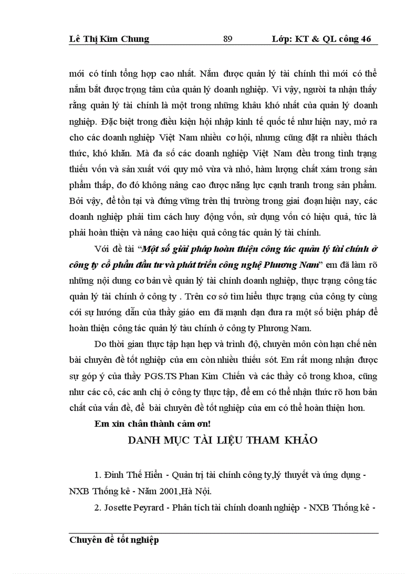 image for page Một số giải pháp hoàn thiện công tác quản lý tài chính ở công ty cổ phần đầu tư và phát triển công nghệ Phương Nam