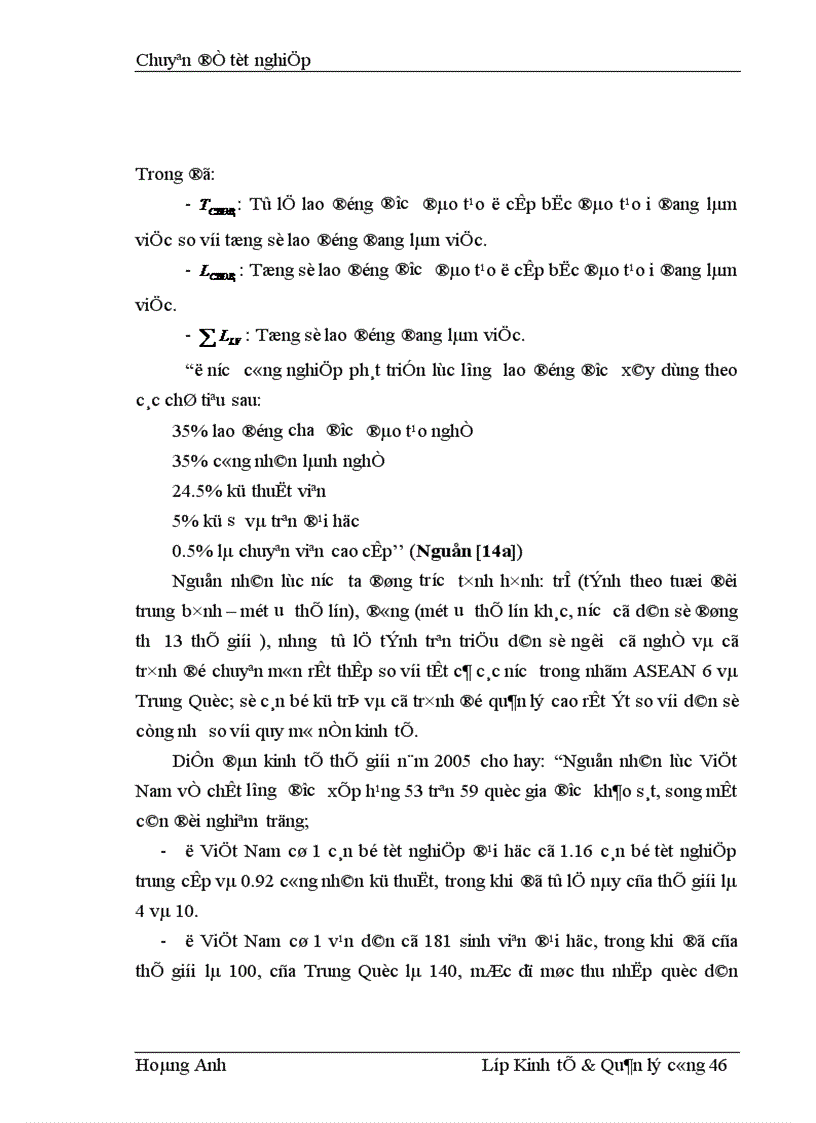 image for page Một số giải pháp hoàn thiện công tác quản lý nguồn nhân lực theo tiêu chuẩn ISO 9001 2000 tại Công ty CP bê tông 1