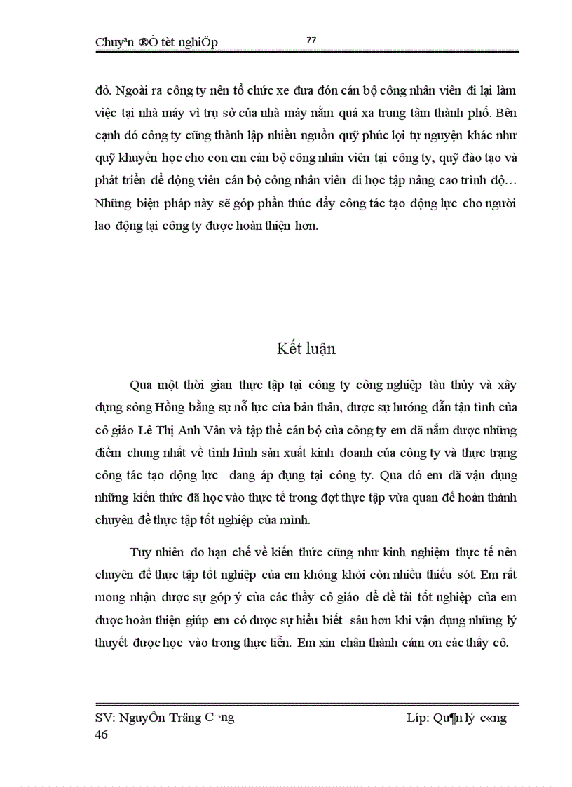 image for page Một vài giải pháp kiến nghị nhằm nâng cao động lực lao động tại công ty Công nghiệp tàu thủy và xây dựng sông Hồng 1