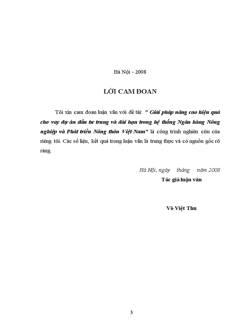 image for page Giải pháp nâng cao hiệu quả cho vay dự án đầu tư trung và dài hạn trong hệ thống Ngân hàng Nông nghiệp và Phát triển Nông thôn Việt Nam 1