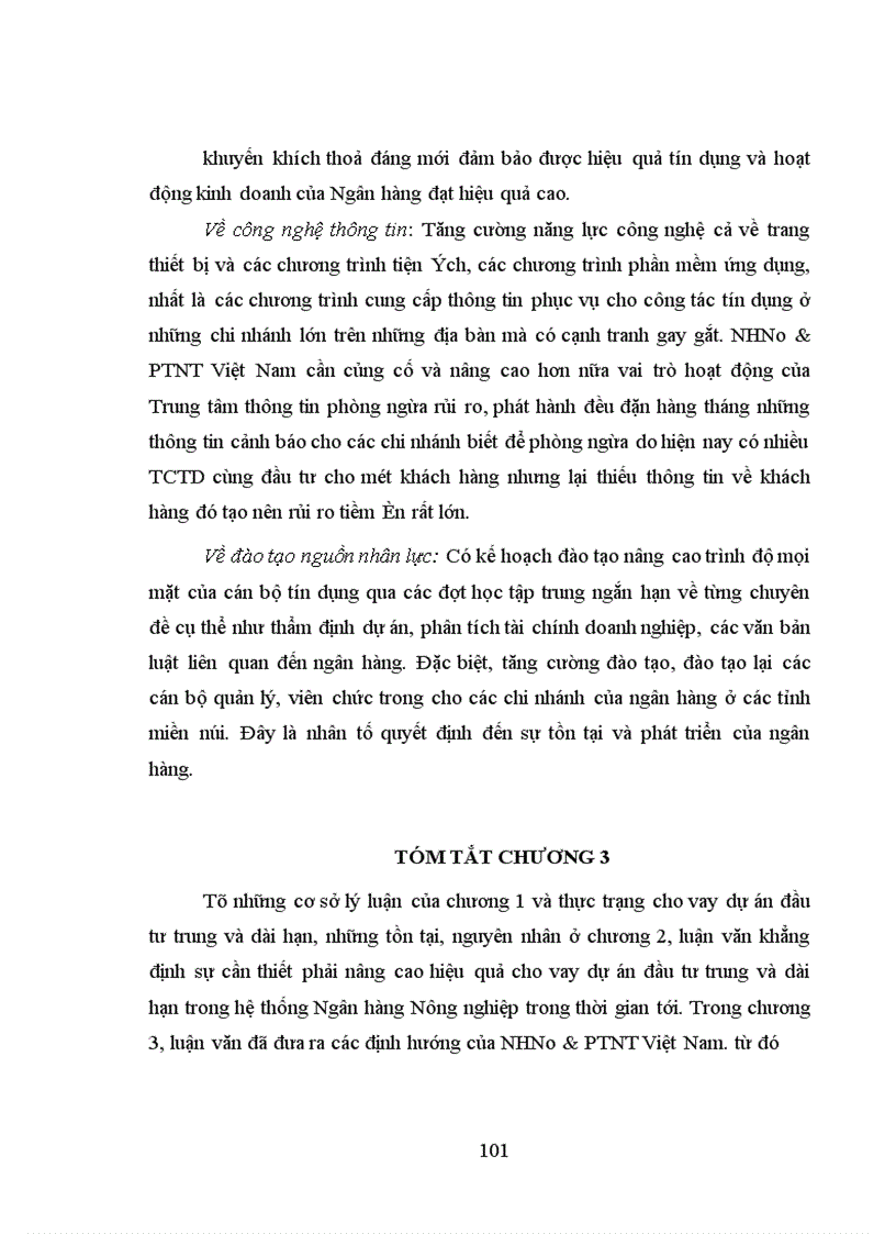 image for page Giải pháp nâng cao hiệu quả cho vay dự án đầu tư trung và dài hạn trong hệ thống Ngân hàng Nông nghiệp và Phát triển Nông thôn Việt Nam 1