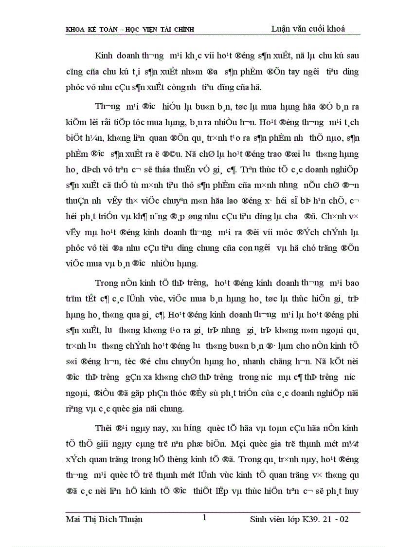 image for page Tổ chức kế toán bán hàng và xác định kết quả bán hàng tại Tổng công ty rau quả nông sản 1