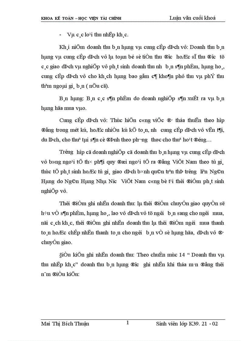 image for page Tổ chức kế toán bán hàng và xác định kết quả bán hàng tại Tổng công ty rau quả nông sản 1