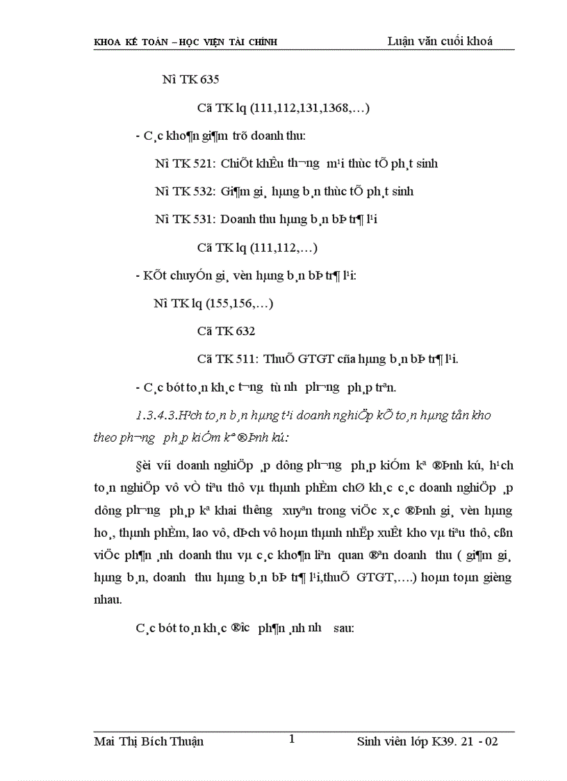 image for page Tổ chức kế toán bán hàng và xác định kết quả bán hàng tại Tổng công ty rau quả nông sản 1