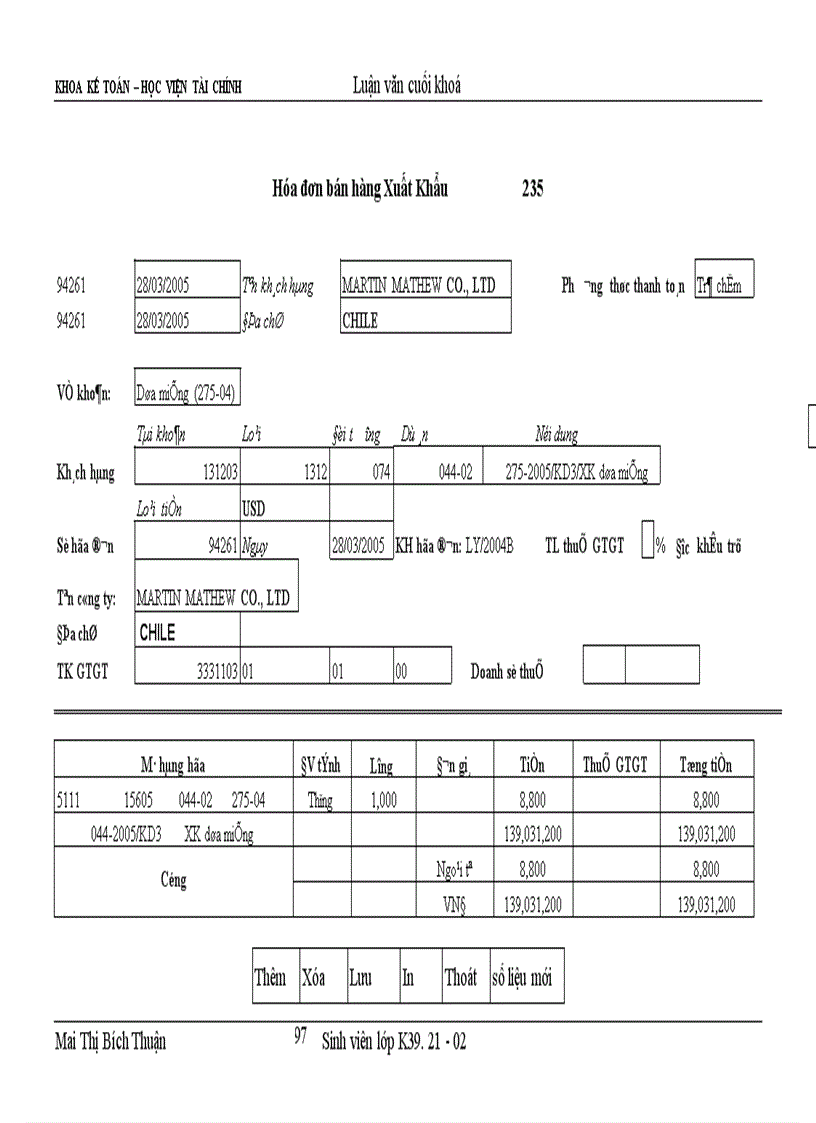 image for page Tổ chức kế toán bán hàng và xác định kết quả bán hàng tại Tổng công ty rau quả nông sản 1