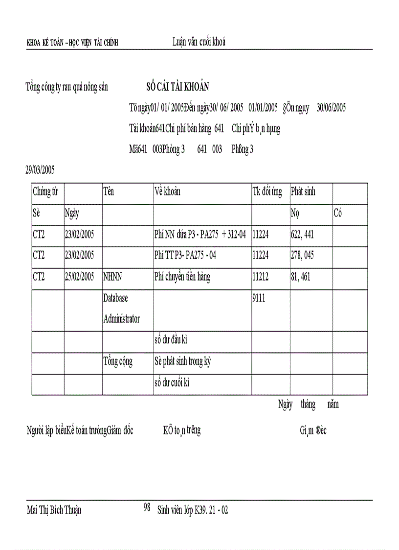 image for page Tổ chức kế toán bán hàng và xác định kết quả bán hàng tại Tổng công ty rau quả nông sản 1