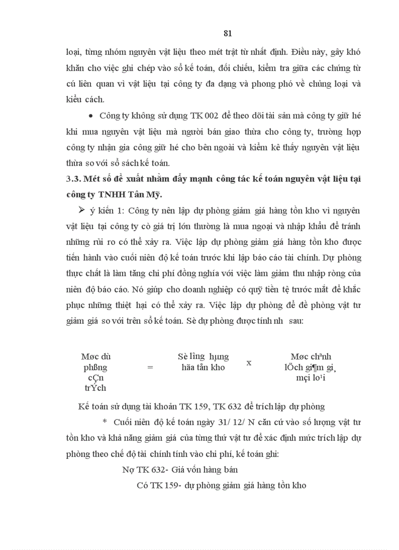 image for page Hoàn thiện công tác kế toán nguyên vật liệu tại công ty TNHH Tân Mỹ 1