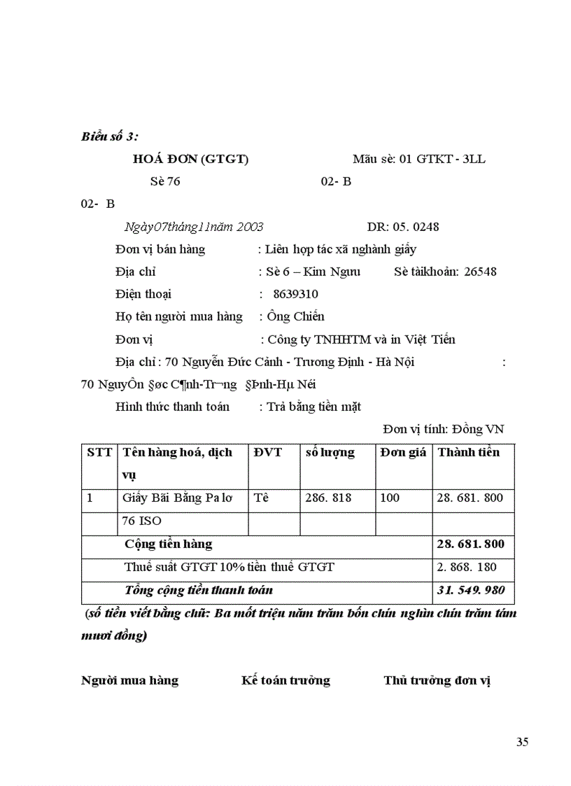 image for page Kế toán nguyên vật liệu công cụ dụng cụ ở Công ty TNHHTM và in Việt Tiến 1