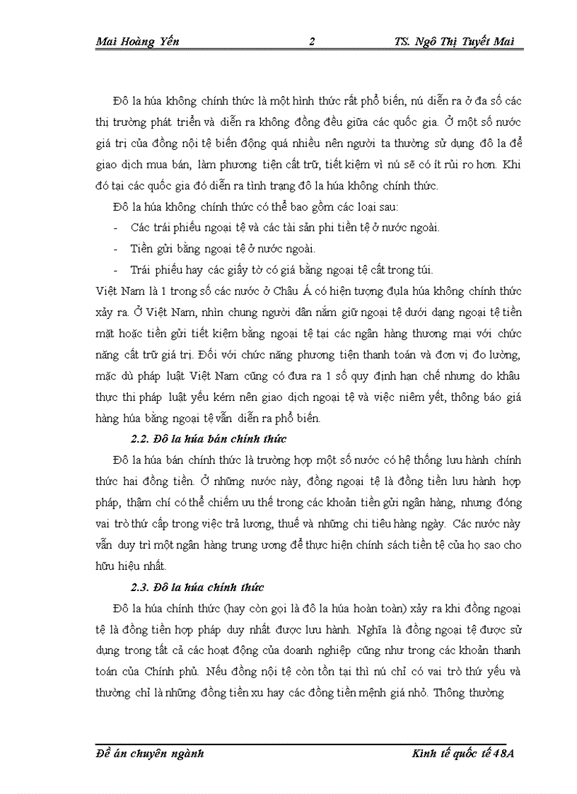 image for page tác động của đôla hóa đến công tác quản lý ngoại hối ở việt nam