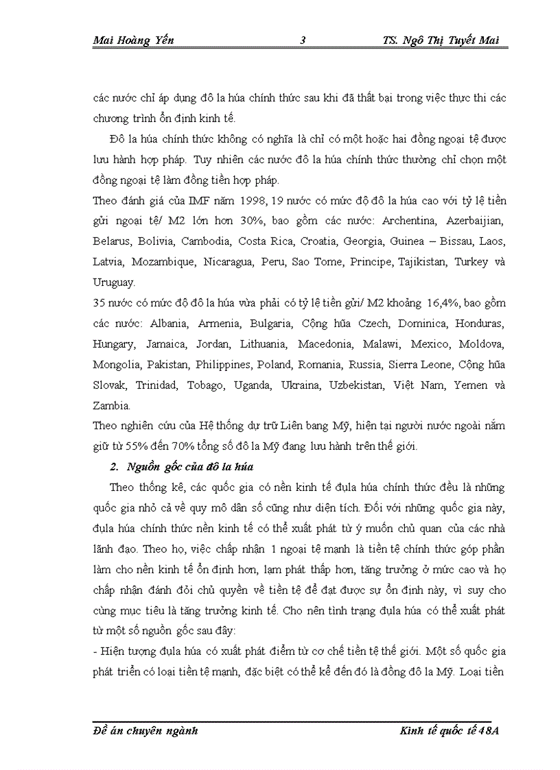 image for page tác động của đôla hóa đến công tác quản lý ngoại hối ở việt nam