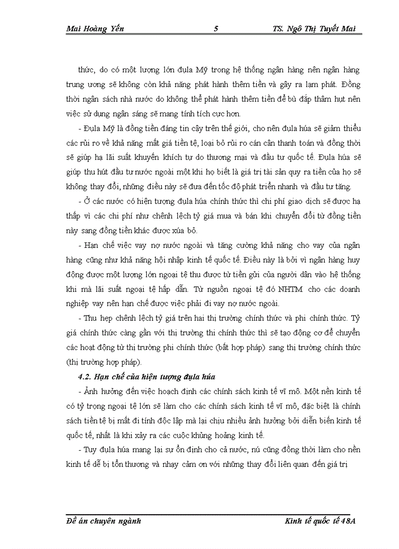 image for page tác động của đôla hóa đến công tác quản lý ngoại hối ở việt nam