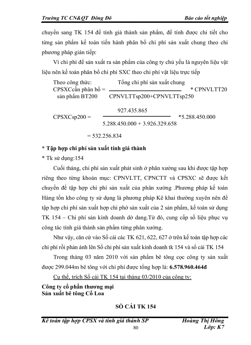 image for page Tập hợp chi phí sản xuất và tính giá thành sản phẩm ở công ty thương mại và sản xuất bê tông Cổ Loa 1