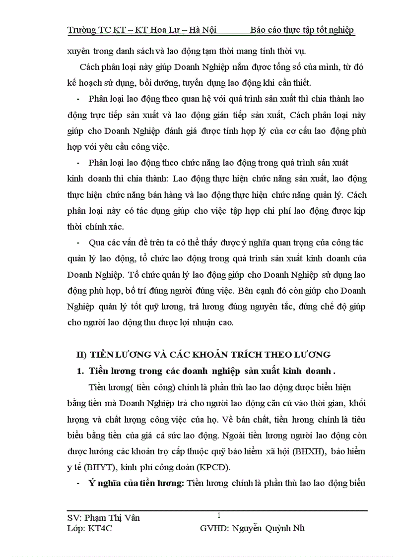 image for page Kế toán tiền lương và các khoản trích theo tiền lương tại Công ty cổ phần Xuân Thành 1