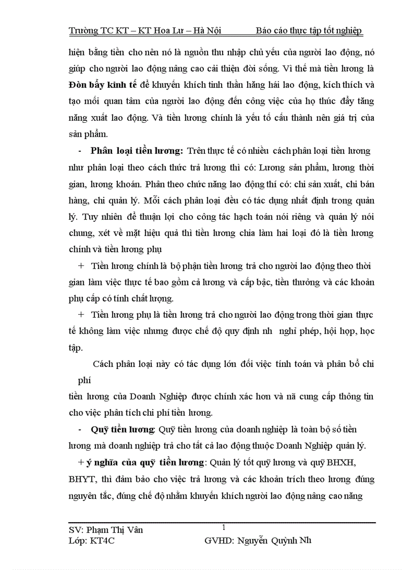 image for page Kế toán tiền lương và các khoản trích theo tiền lương tại Công ty cổ phần Xuân Thành 1