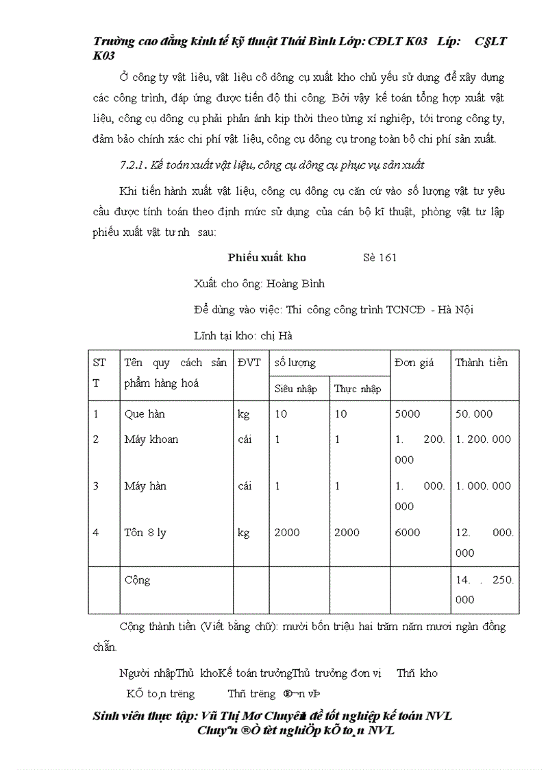 image for page Tổ chức công tác kế toán nguyên vật liệu công cụ dụng cụ ở công ty cổ phần tư vấn đầu tư và XD Hợp Thành