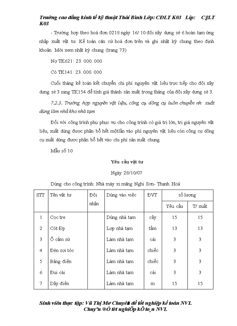 image for page Tổ chức công tác kế toán nguyên vật liệu công cụ dụng cụ ở công ty cổ phần tư vấn đầu tư và XD Hợp Thành