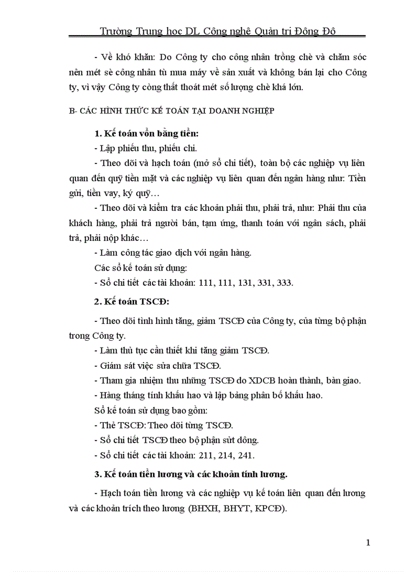 image for page Một số nhận xét ý kiến và kiến nghị nhằm hoàn thiện công tác hạch toán nguyên vật liệu tại Công ty Cổ phần chè đường hoa