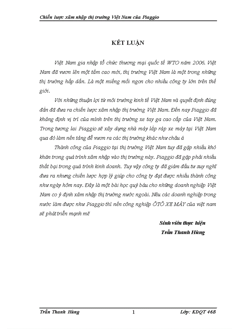 image for page Chiến lược xâm nhập thị trường Việt Nam của Piaggio