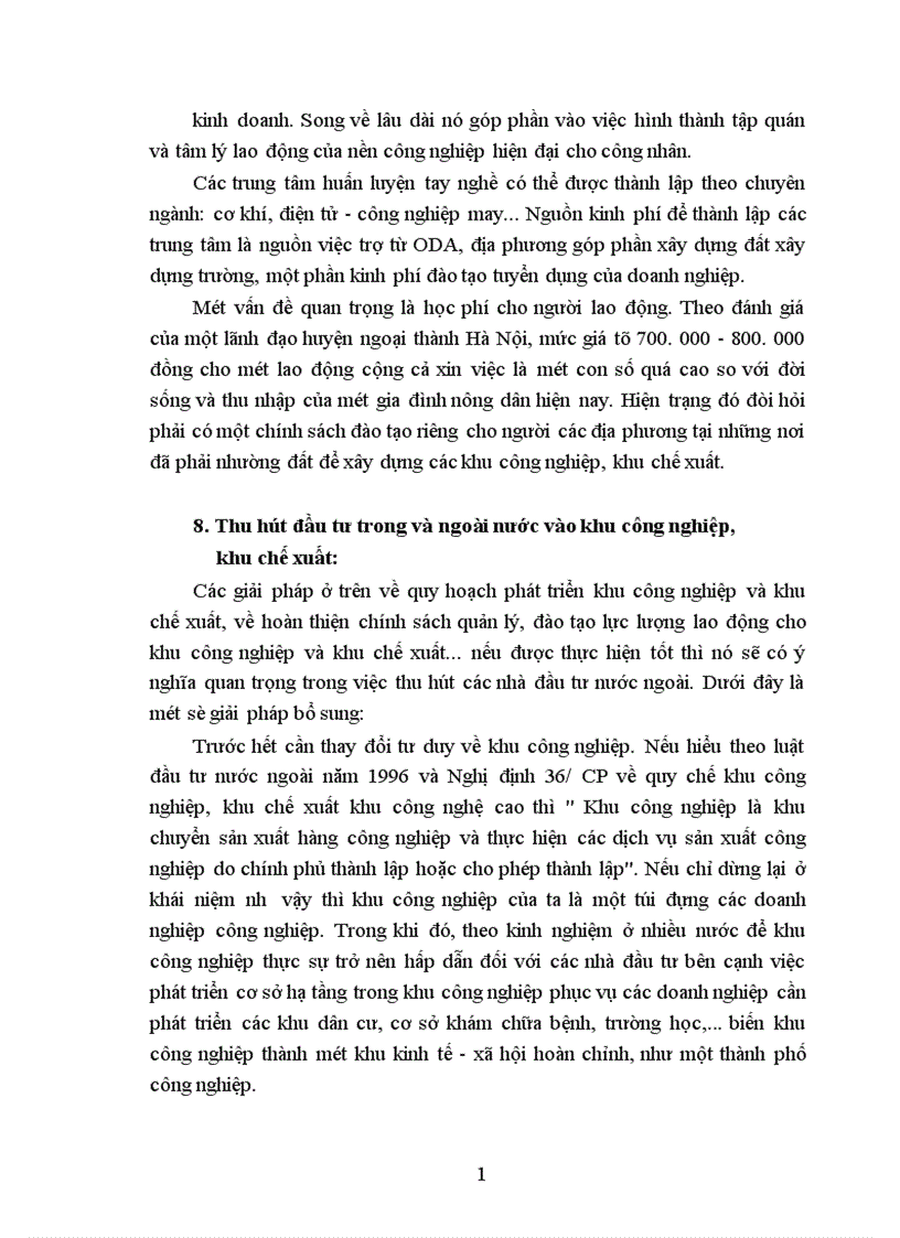image for page Một số giải pháp nâng cao hiệu quả hoạt động của khu công nghiệp khu chế xuất ở Việt Nam