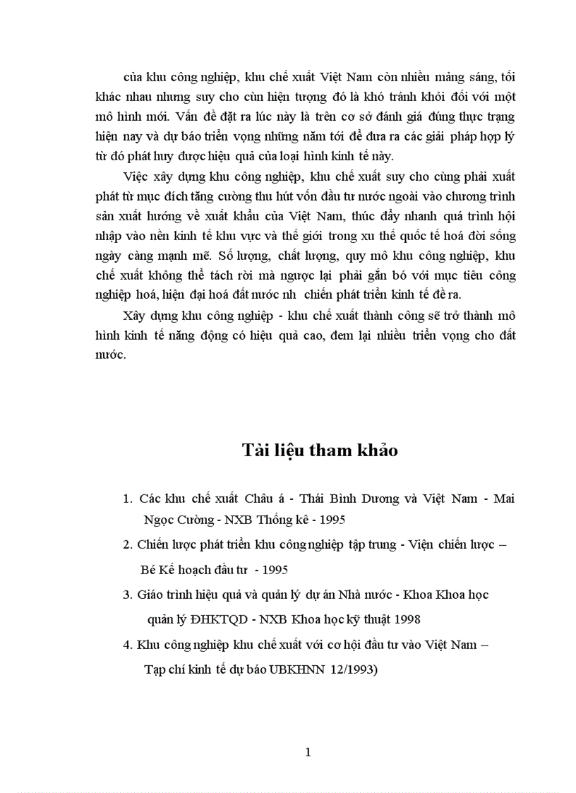 image for page Một số giải pháp nâng cao hiệu quả hoạt động của khu công nghiệp khu chế xuất ở Việt Nam