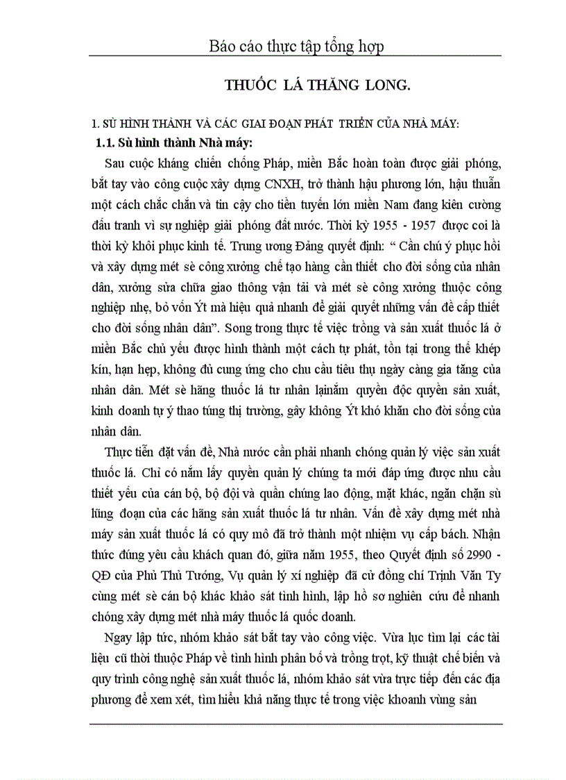 image for page Đánh giá chung về Nhà máy thuốc lá Thăng Long