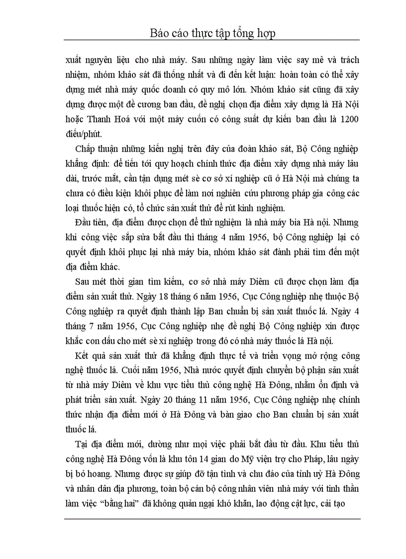 image for page Đánh giá chung về Nhà máy thuốc lá Thăng Long