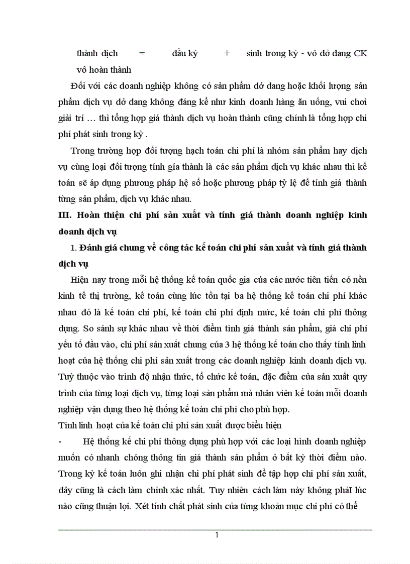 image for page Bàn về kế toán chi phí sản xuất và tính giá thành trong doanh nghiệp kinh doanh dịch vụ 1