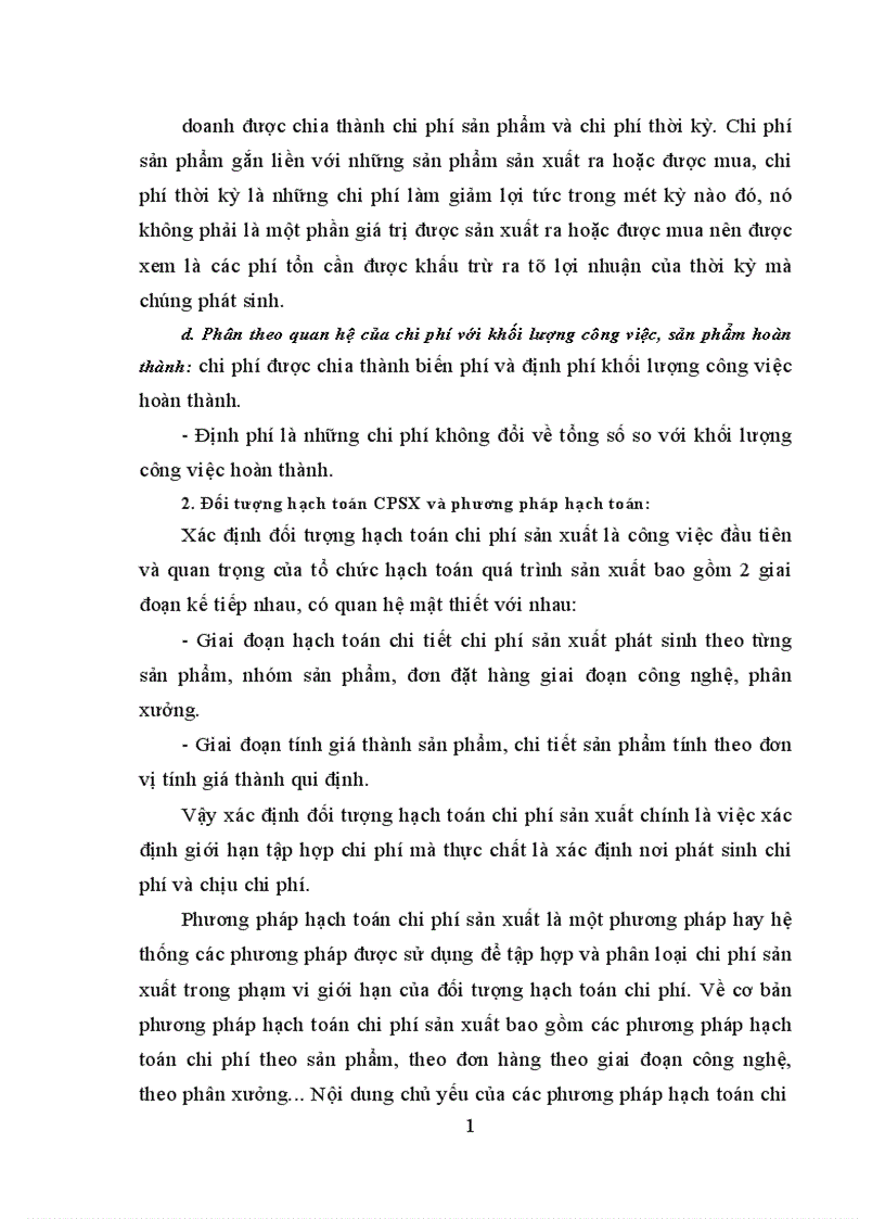 Bàn về hệ thống phương pháp hạch toán các loại chi phí sản xuất sản phẩm với việc hình thành hệ thống phương pháp tính giá thành sản phẩm trong các doanh nghiệp 1