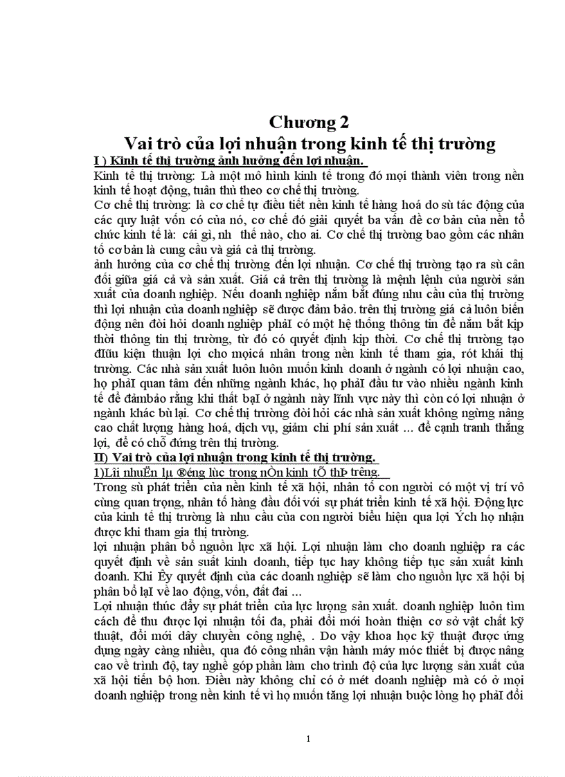 image for page Những vấn đề cơ bản về lợi nhuận vai trò của lợi nhuận trong cơ chế thị trường 1
