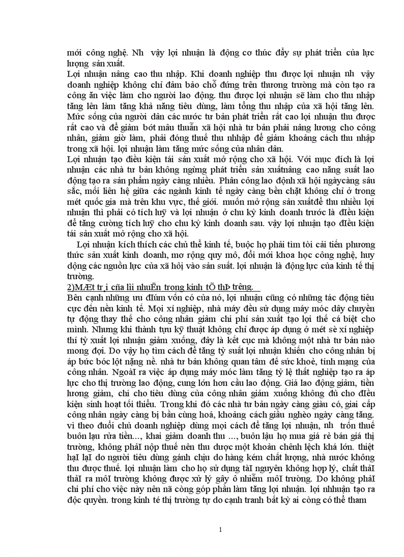 image for page Những vấn đề cơ bản về lợi nhuận vai trò của lợi nhuận trong cơ chế thị trường 1