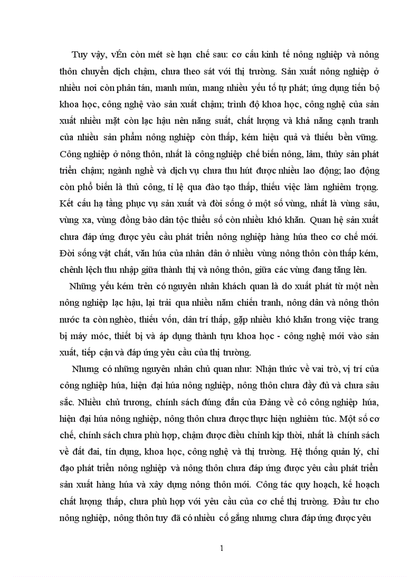 image for page Thực trạng của công nghiệp hoá hiện đại hoá nông nghiệp nông thôn của nước ta hiện nay và giải pháp để thực hiện CNH HĐH nông nghiệp nông thôn ở nước ta hiện nay