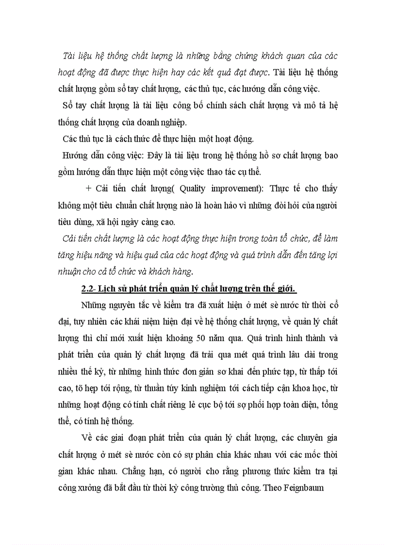 image for page Thực trang tình hình quản lý chất lượng ở công ty đầu tư phát triển nhà và xây dựng Tây Hồ 1