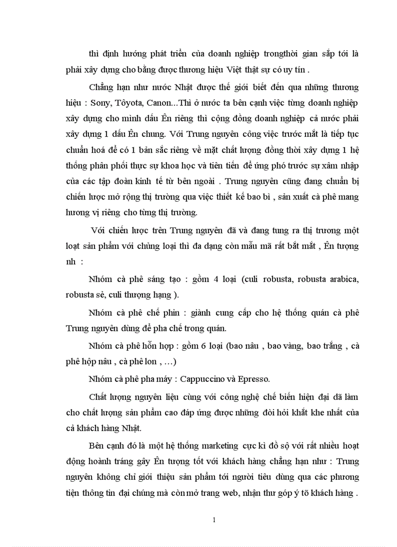 image for page Vận dụng nguyên lý về mối quan hệ biện chứng giữa LLSX và QHSX để phân tích tình hình hoạt động Maketting ở 2 doanh nghiệp kinh doanh về cafe ở Việt Nam 1