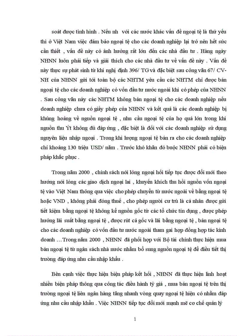 image for page Đánh giá về hoạt động quản lý ngoại hối của NHNN Việt nam thời gian qua và những kiến nghị
