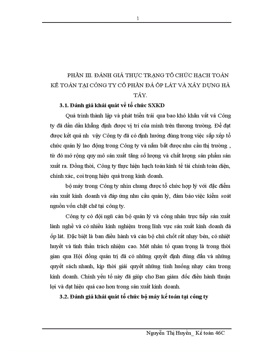 image for page Đánh giá thực trạng tổ chức hạch toán kế toán tại công ty cổ phần đá ốp lát và xây dựng Hà Tây 1