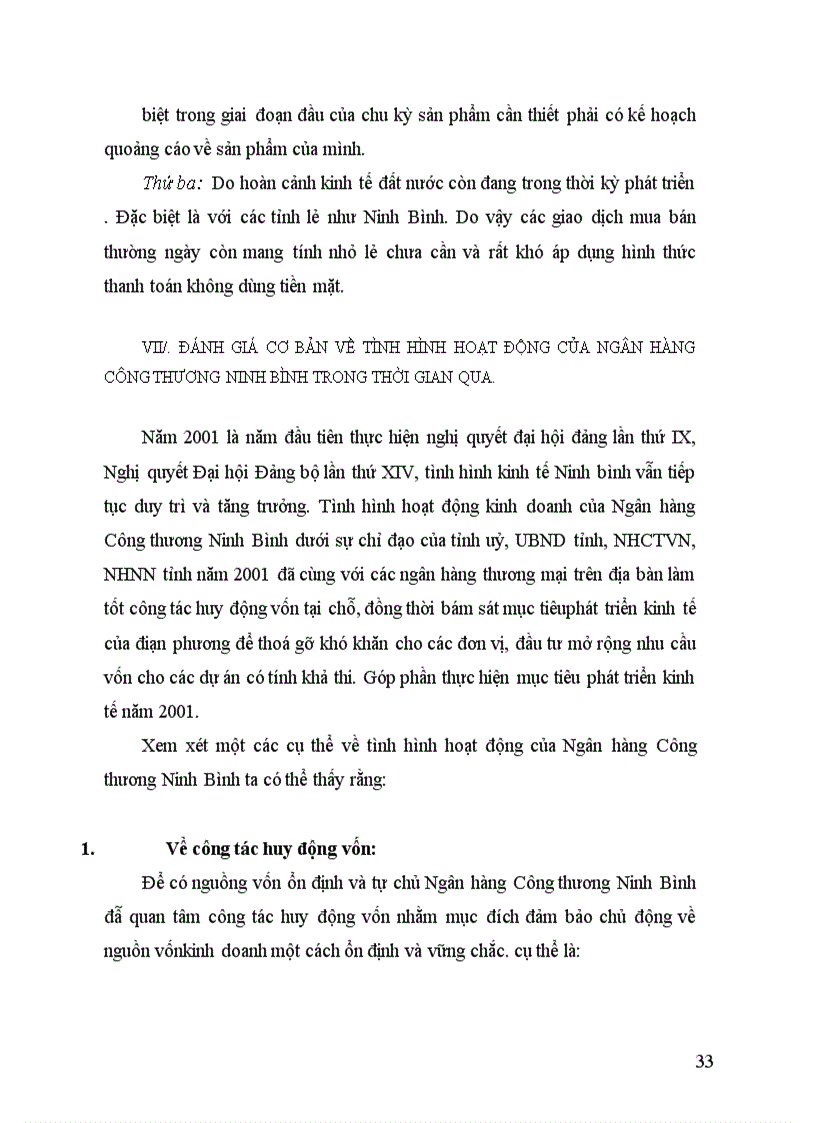 image for page Nâng cao hiệu quả công tác huy động nguồn vốn có chi thấp là biện pháp cơ bản nhằm hạ thấp lãi xuất cho vay tại chi nhánh Ngân hàng Công thương Ninh bình 1