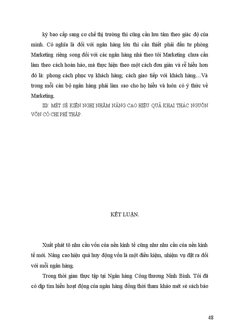 image for page Nâng cao hiệu quả công tác huy động nguồn vốn có chi thấp là biện pháp cơ bản nhằm hạ thấp lãi xuất cho vay tại chi nhánh Ngân hàng Công thương Ninh bình 1