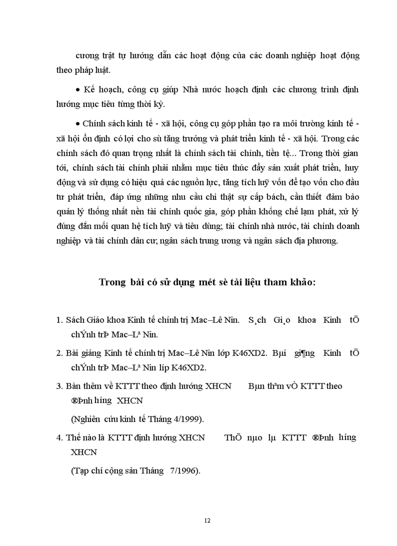 image for page Cơ chế thị trường có sự quản lý của Nhà nước theo định hướng xã hội chủ nghĩa 1