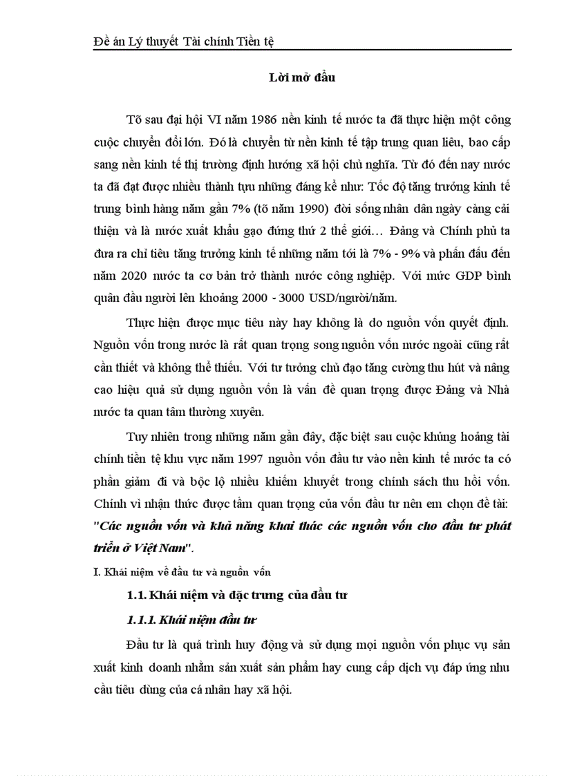 image for page Các nguồn vốn và khả năng khai thác các nguồn vốn cho đầu tư phát triển ở Việt Nam 1