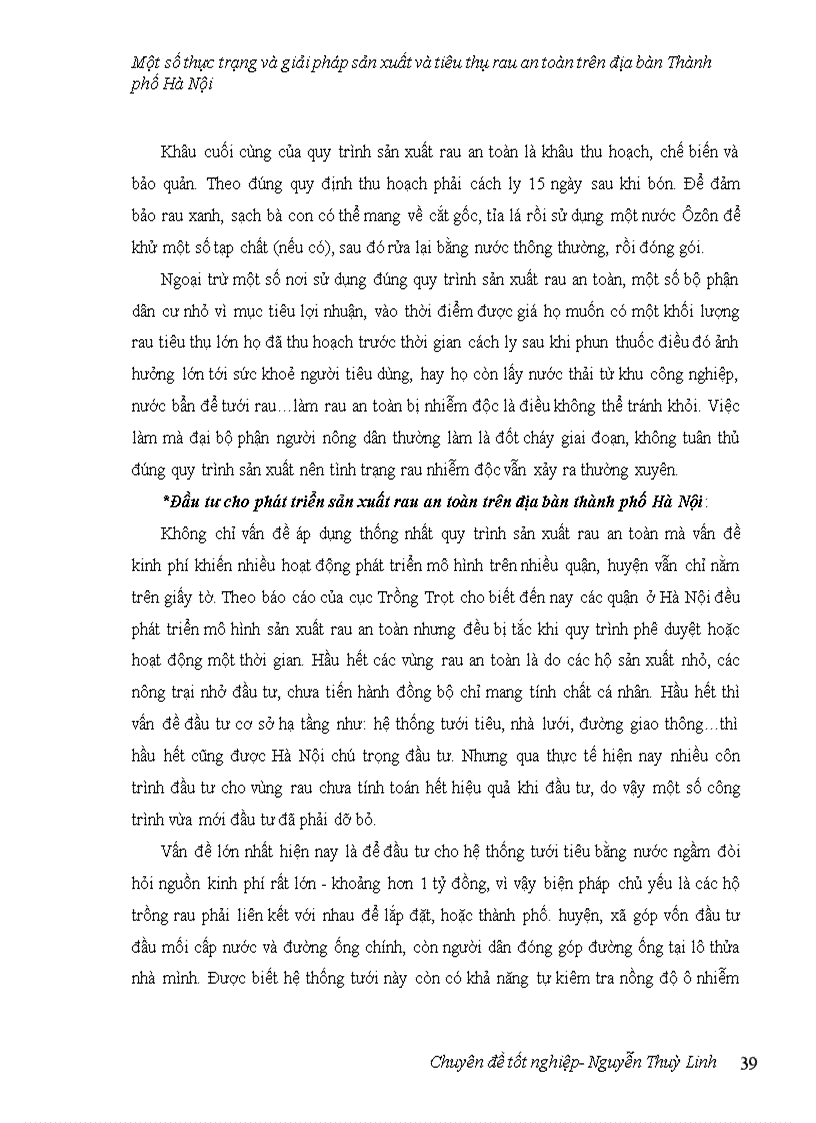 image for page Một số thực trạng và giải pháp sản xuất và tiêu thụ rau an toàn trên địa bàn thành phố Hà Nội 1