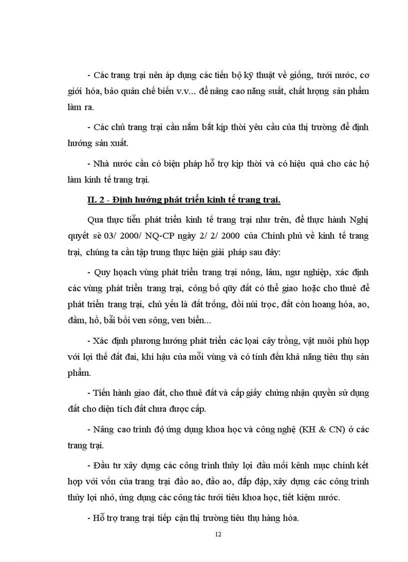 image for page Những giải pháp về vốn phát triển kinh tế trang trại