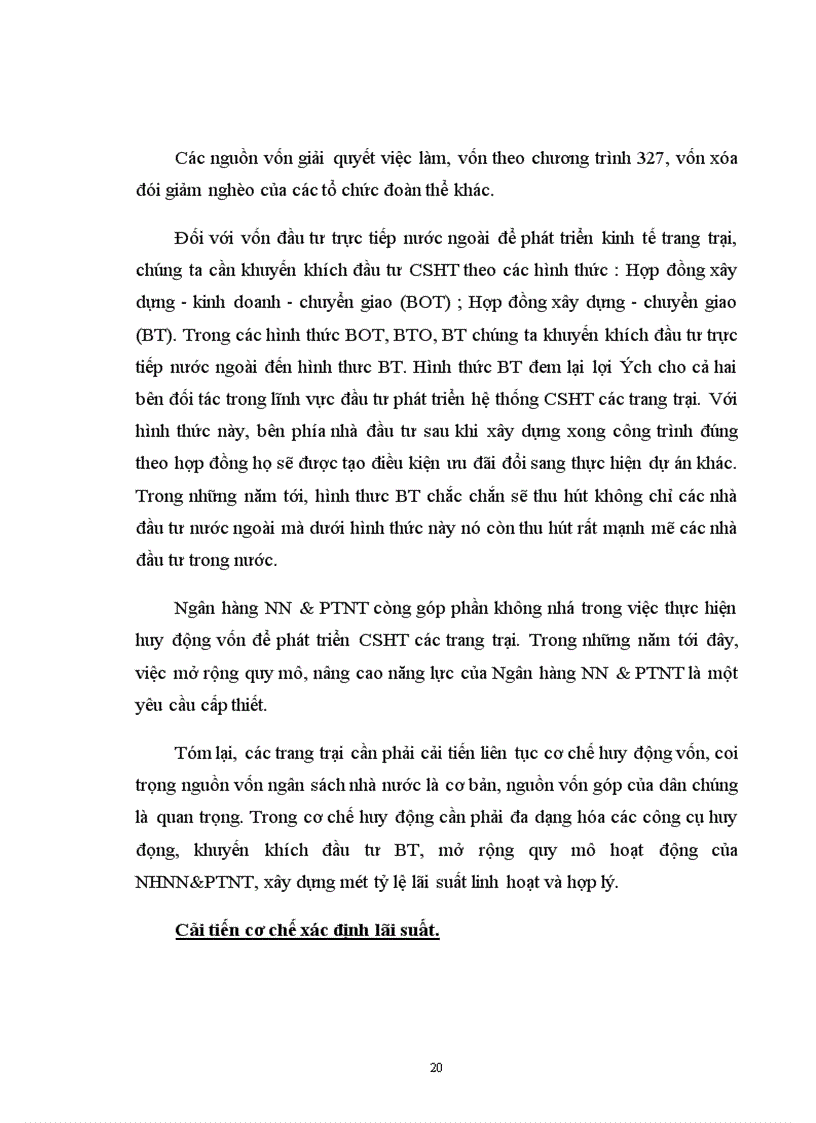 image for page Những giải pháp về vốn phát triển kinh tế trang trại