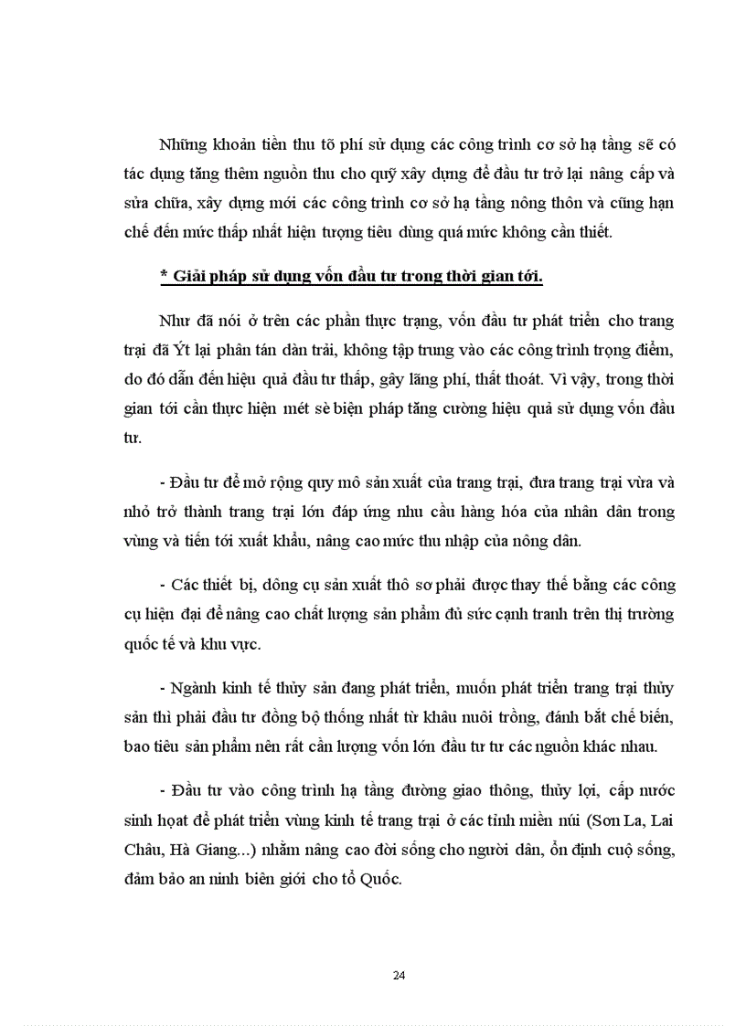 image for page Những giải pháp về vốn phát triển kinh tế trang trại