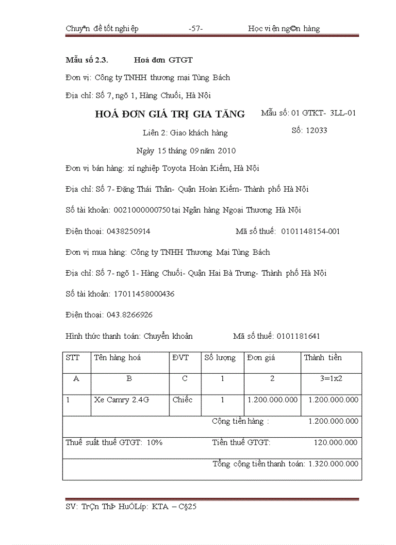 image for page Hoàn thiện công tác kế toán TSCĐ trong công ty TNHH Thương Mại Tùng Bách 1